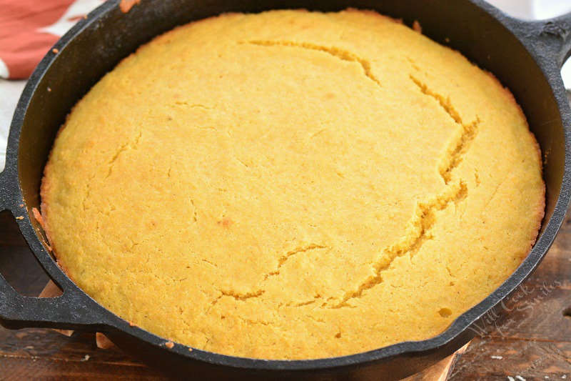 cornbread in a skillet