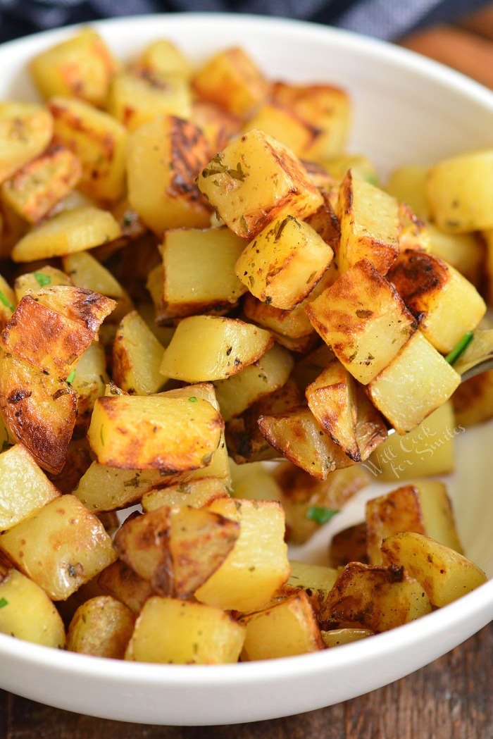 easy home fries in a bowl 