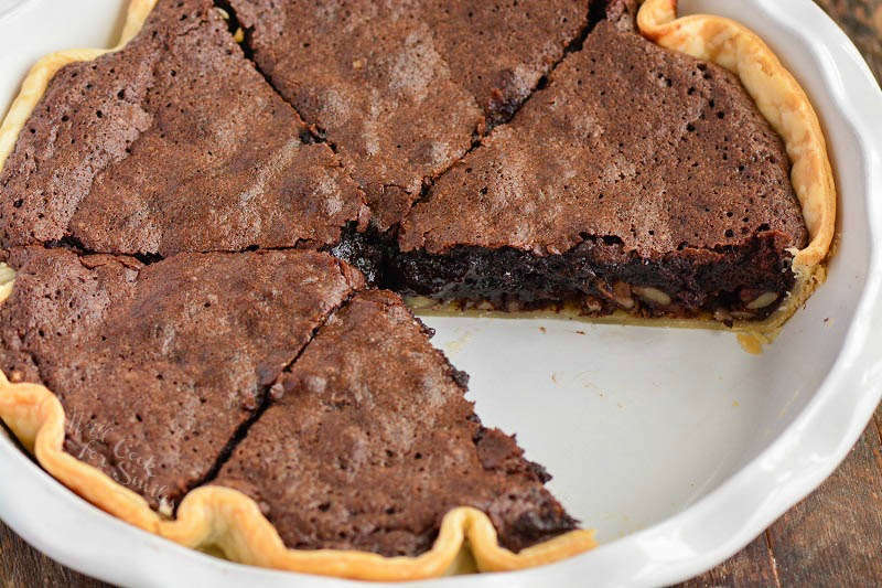 brownie pie cut 