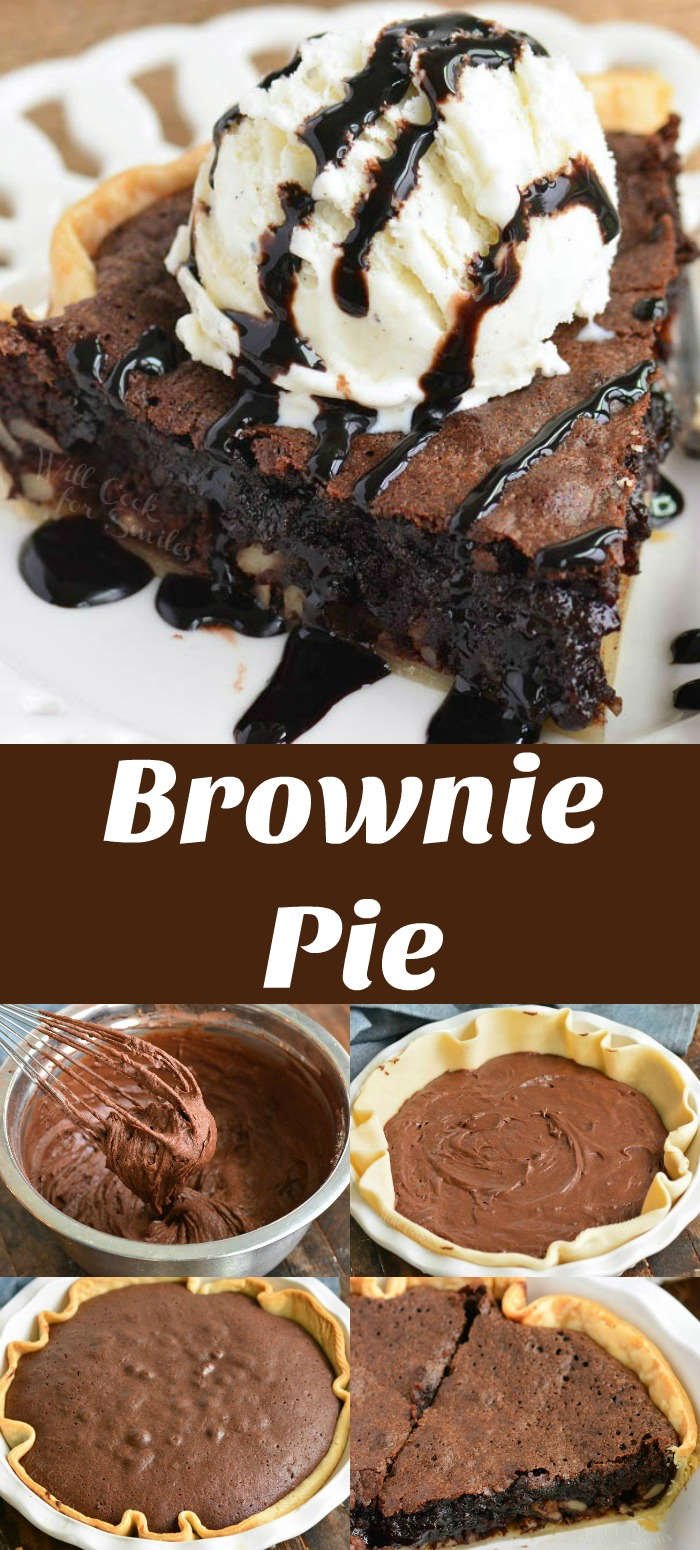 brownie pie collage