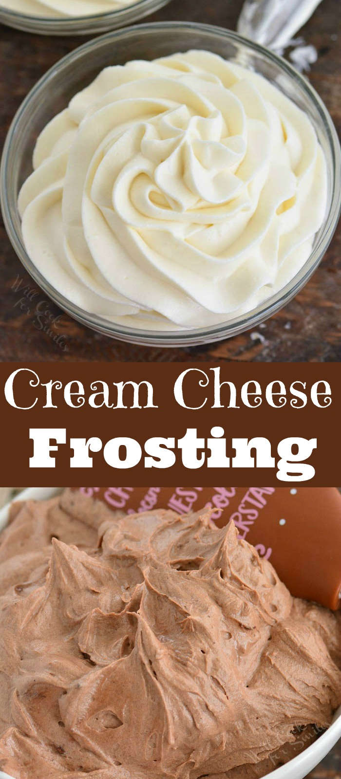 cream cheese frosting collage