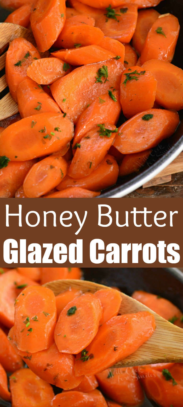 glazed carrots collage