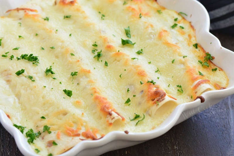 Creamy Spinach Turkey Enchiladas Will Cook For Smiles