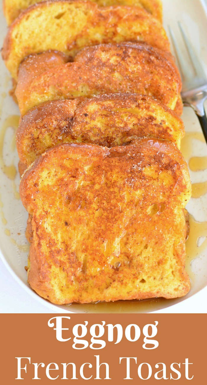 eggnog french toast serving platter 