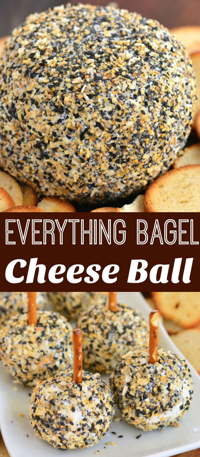 cheese ball and mini cheese ball collage