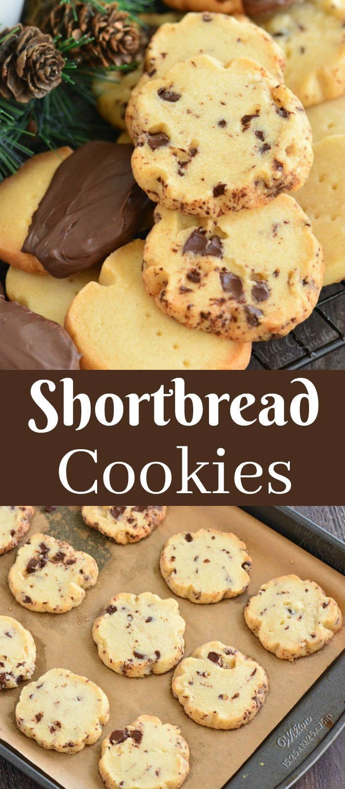 shortbread cookies collage