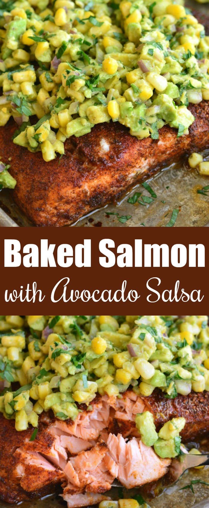 Baked Salmon collage