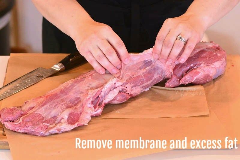 remove membrane and excess fat