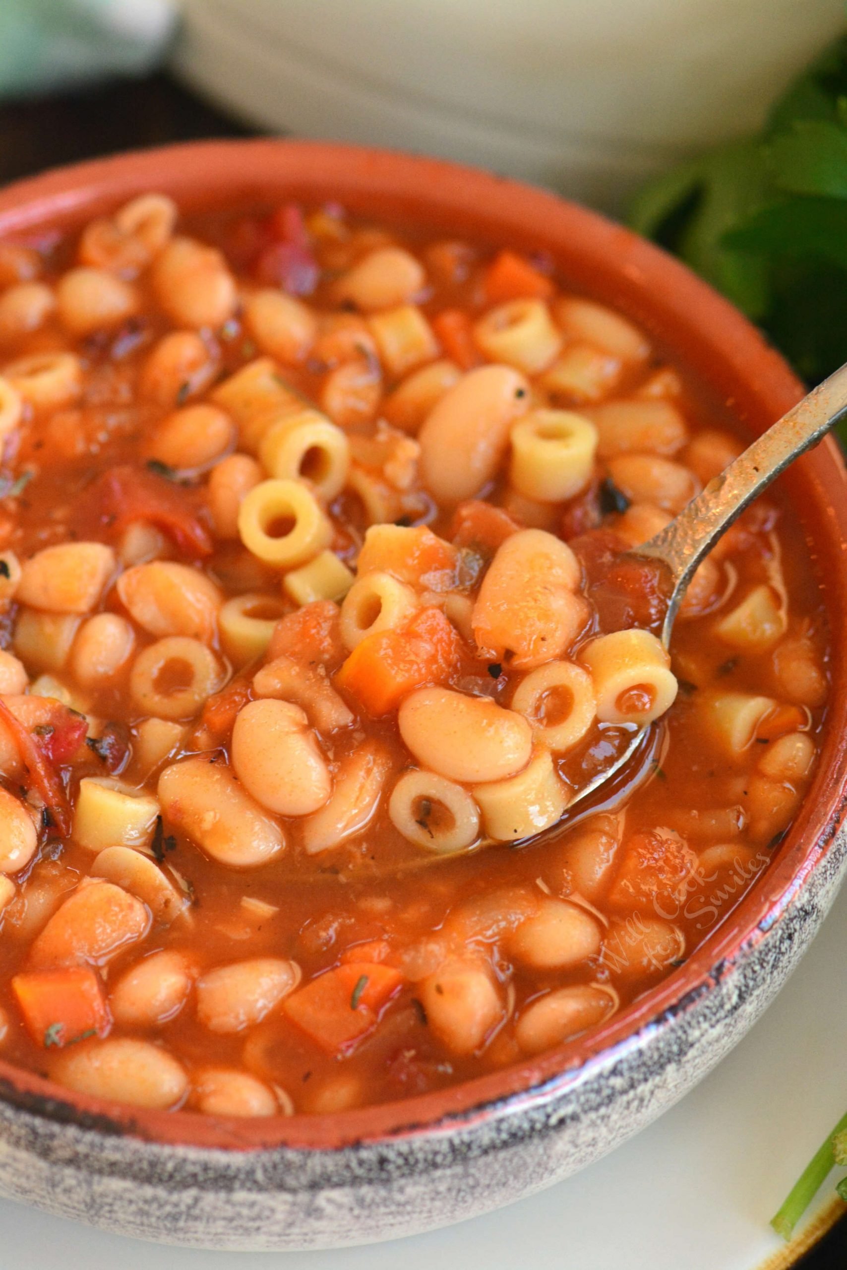 Pasta und Fagioli Suppe