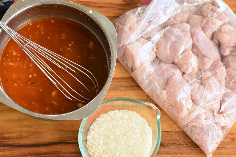 ingredients for the chicken dish