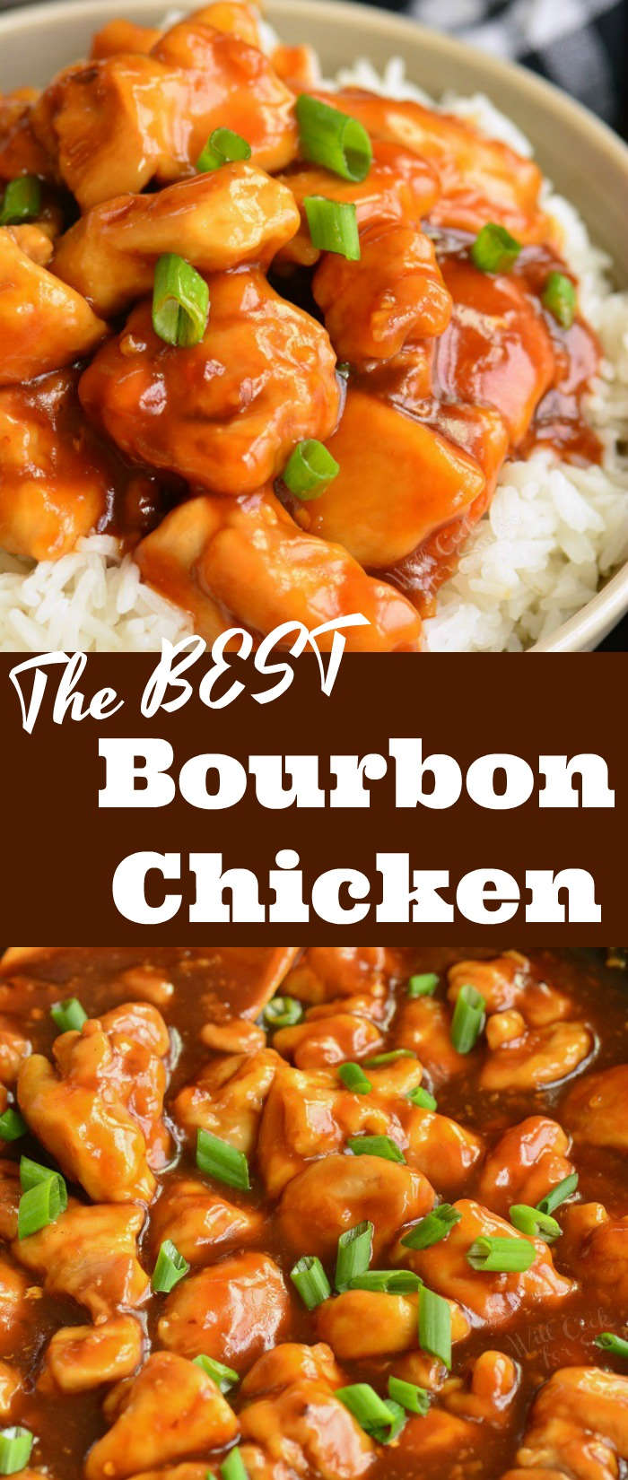 bourbon chicken long collage