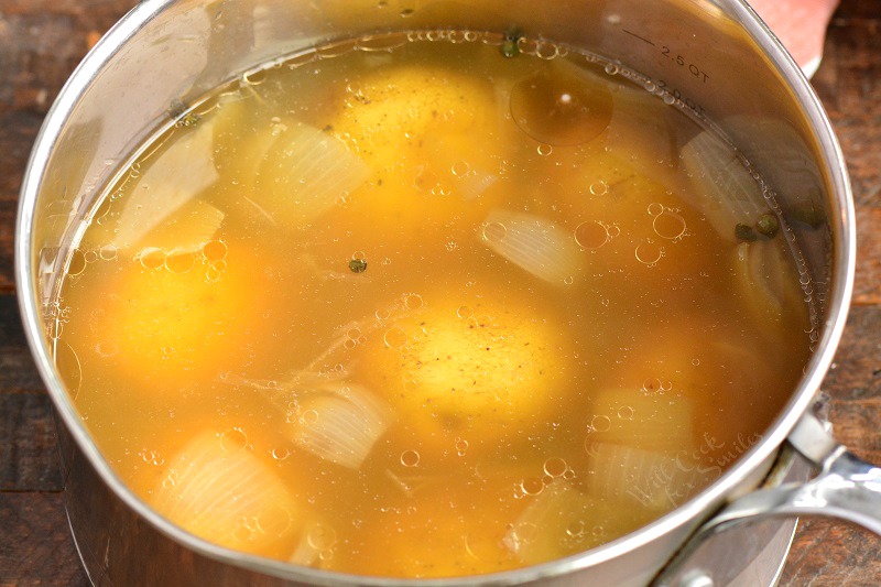 cooking potatoes in corned beef liquid