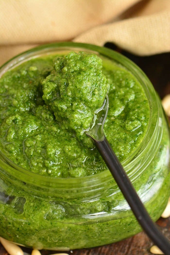 homemade sauce in a jar