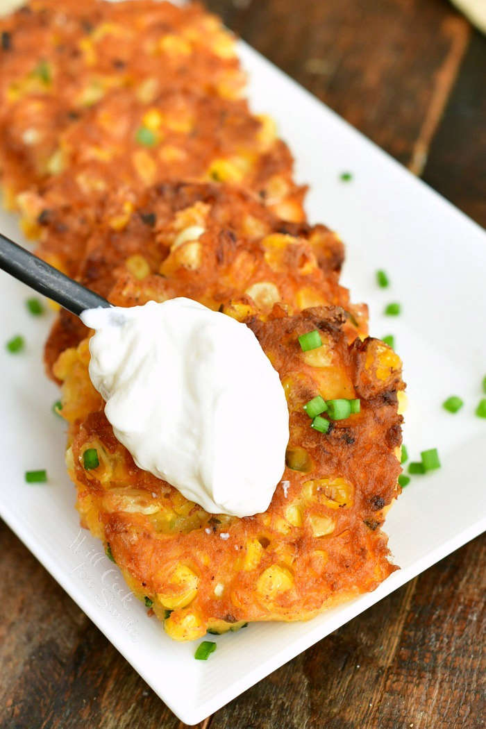 Easy Cheesy Corn Fritters - Cheesy, Crispy Bites of Sweet and Savory ...