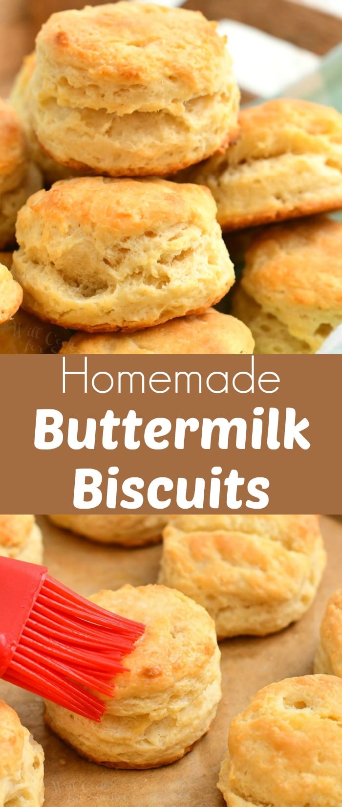 titled photo collage - homemade buttermilk biscuits