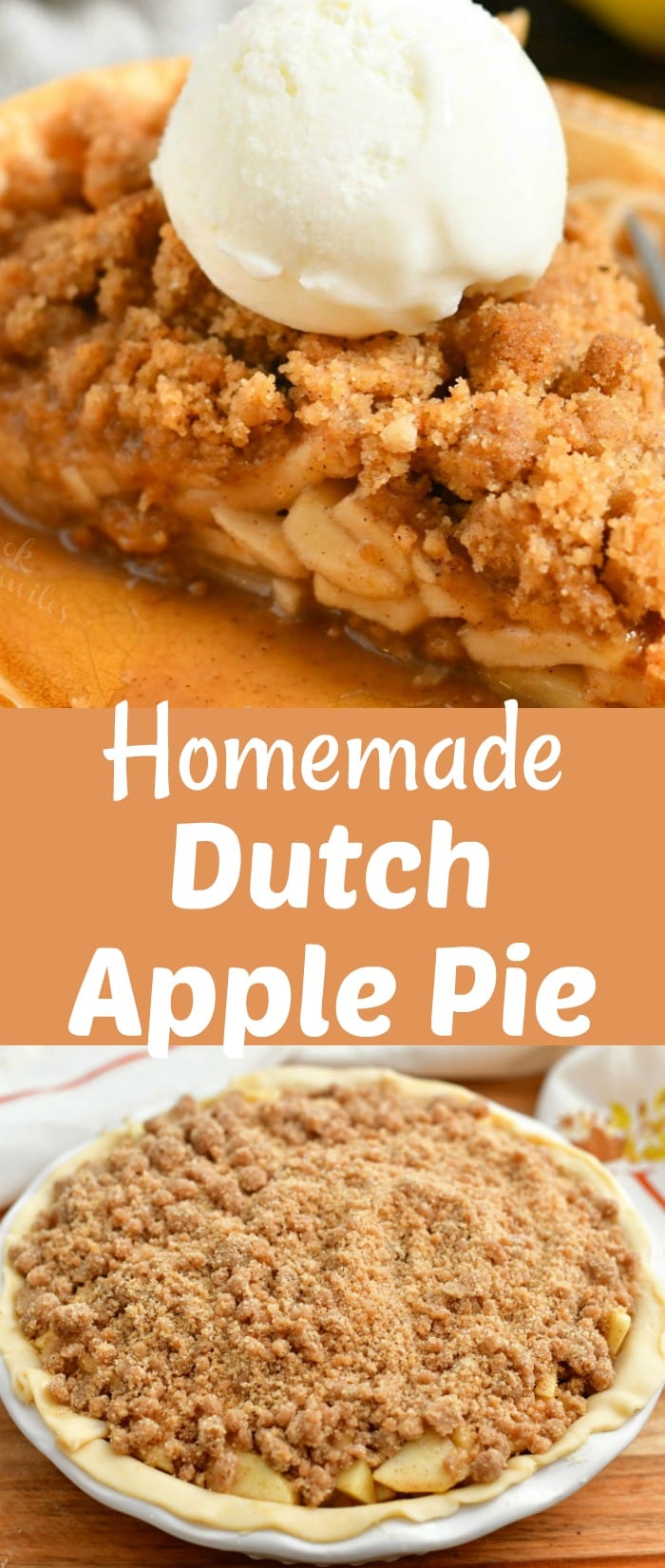 titled photo collage - Homemade Dutch Apple Pie