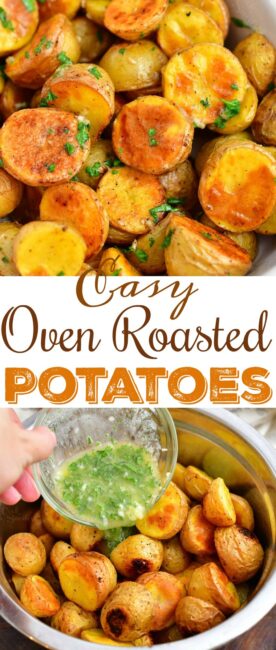Oven Roasted Potatoes - Easy Roasted Potatoes In Seasoned Butter
