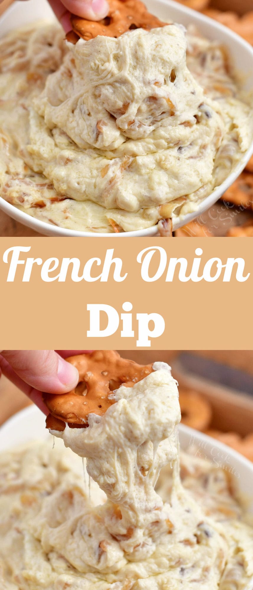 titled photo collage (and shown): French Onion Dip