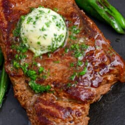 Pan-Seared Steak with Garlic Butter