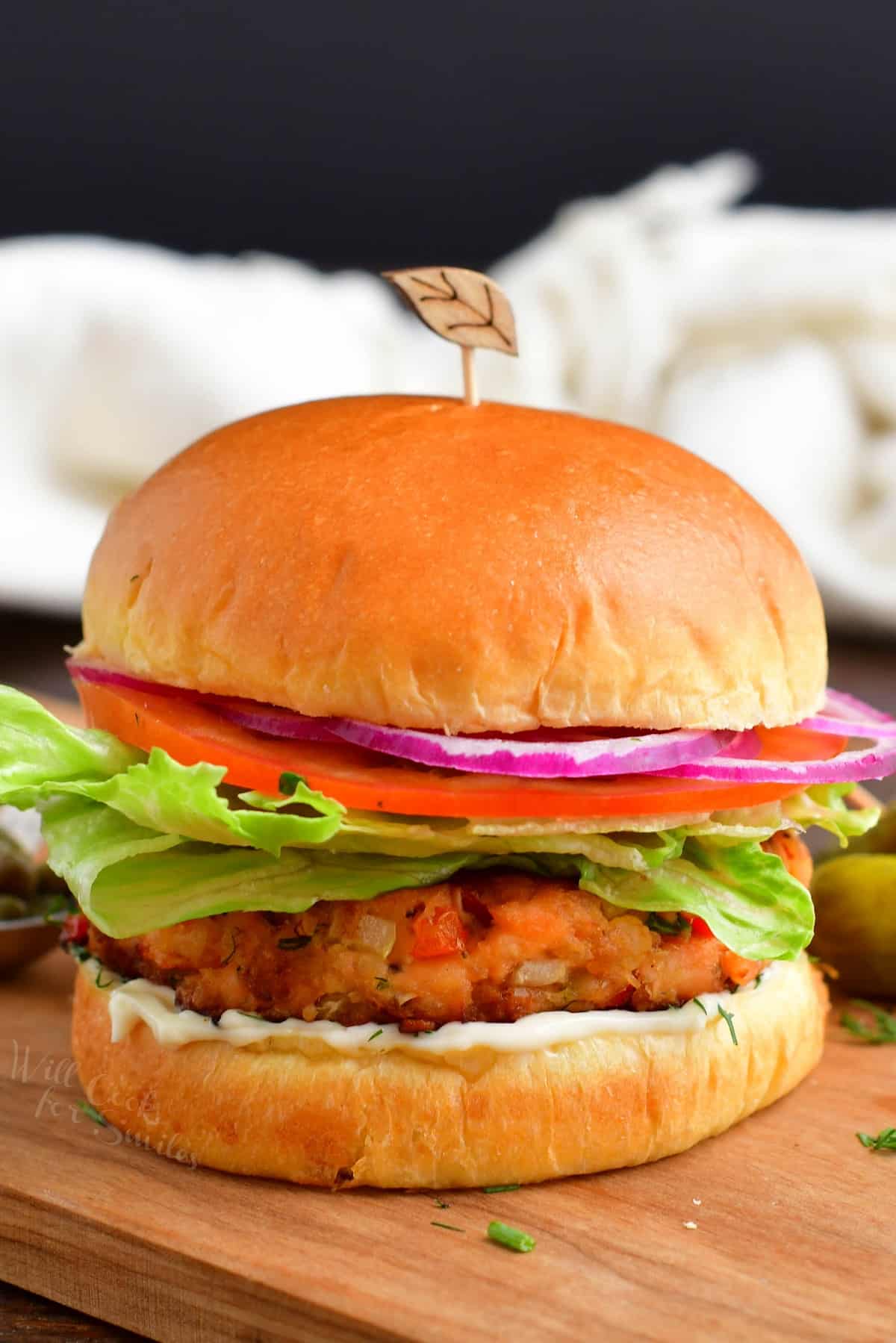Grilled Salmon Burgers - Made With Homemade Grilled Salmon Patties