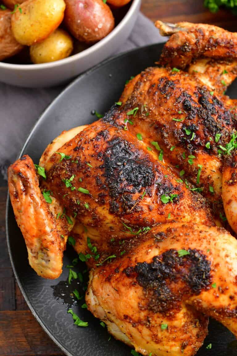 Spatchcock Chicken Recipe (Oven and Grilled)