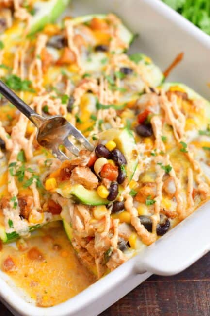 Southwest Chicken Zucchini Boats - Will Cook For Smiles