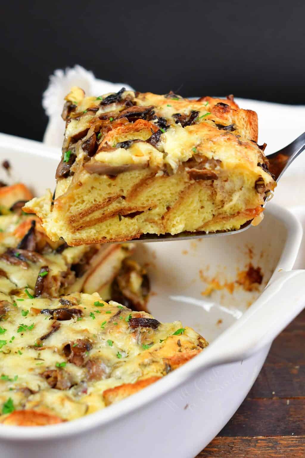 Mushroom Bread Pudding Will Cook For Smiles