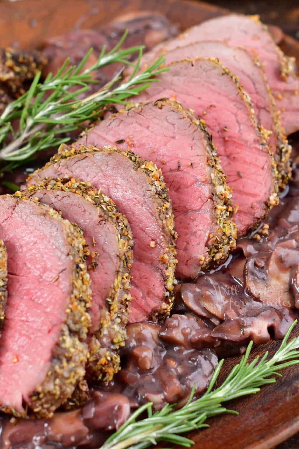 Beef Tenderloin with Mushroom Red Wine Sauce Will Cook For Smiles