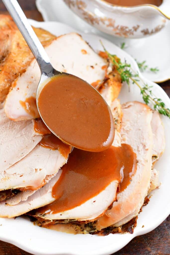 Simple Oven Roasted Turkey with Gravy - Life is but a Dish