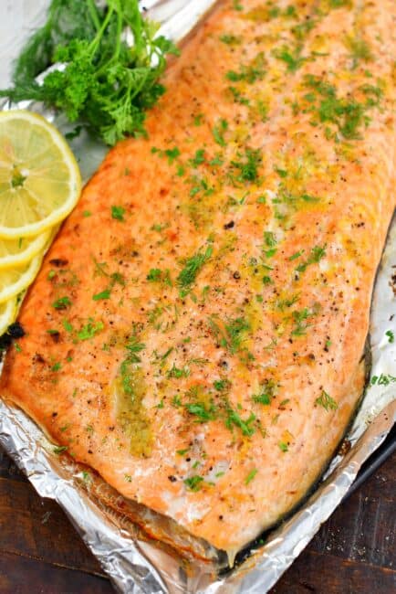 Whole Baked Salmon Filet - Will Cook For Smiles