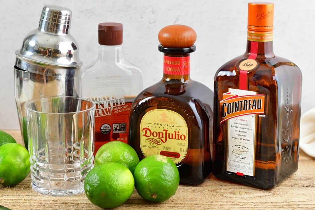 ingredients for Cadillac margarita