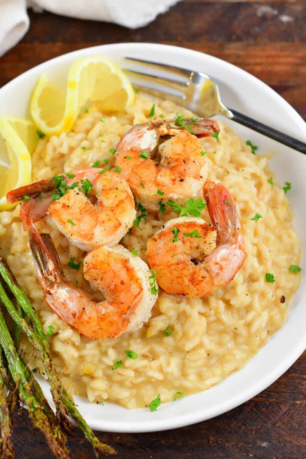 Lemon Risotto with Lemon Pepper Shrimp Will Cook For Smiles