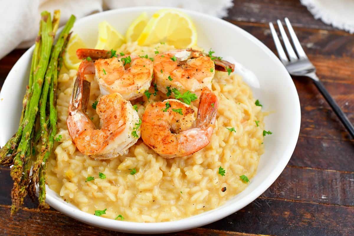Lemon Risotto with Lemon Pepper Shrimp Will Cook For Smiles