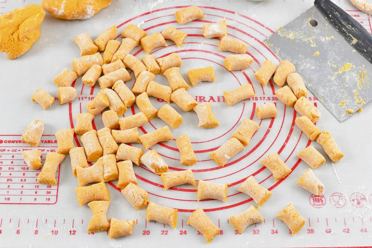 gnocchi ropes cut into smaller pieces