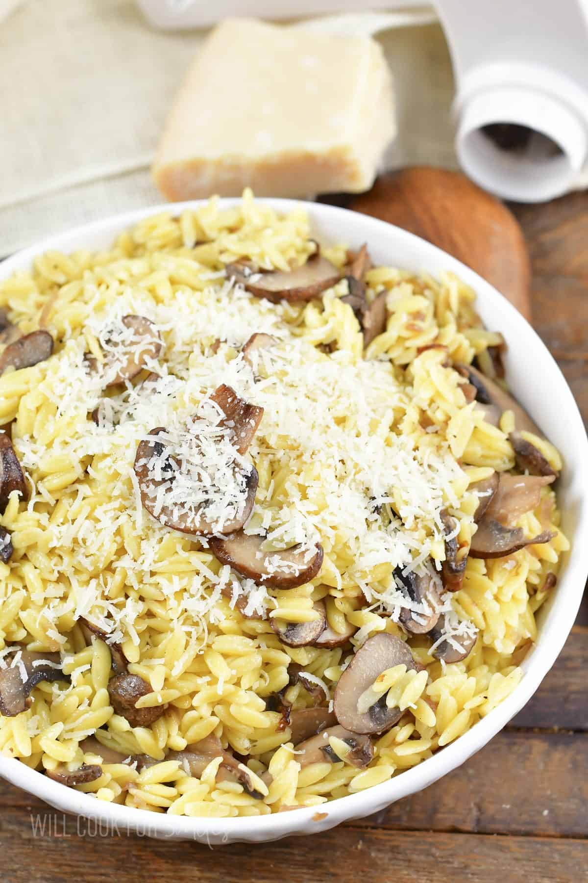 Parmesan Mushroom Orzo Will Cook For Smiles