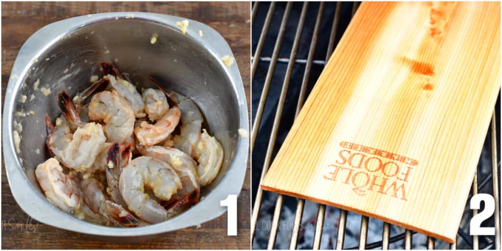 Cedar Plank Shrimp Will Cook For Smiles