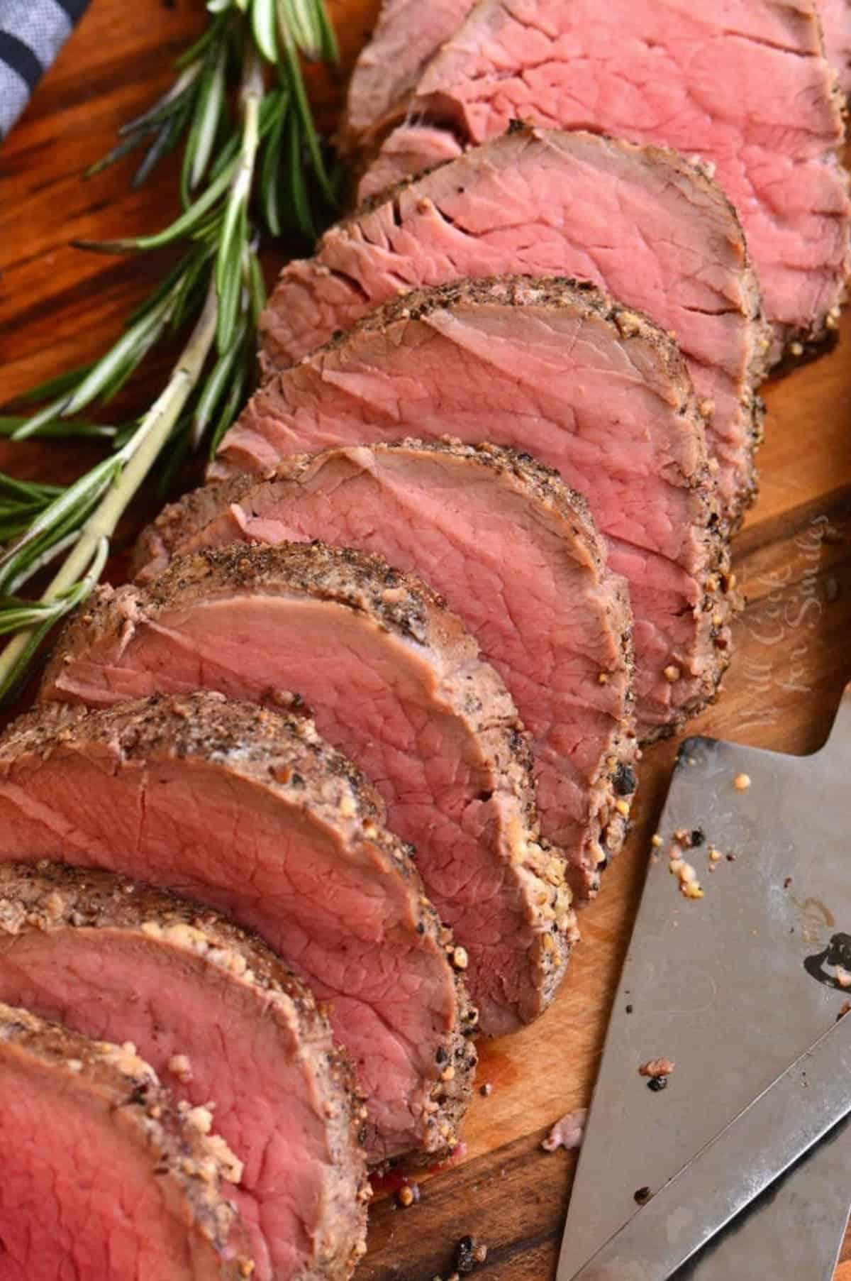 Seasoning for beef tenderloin top